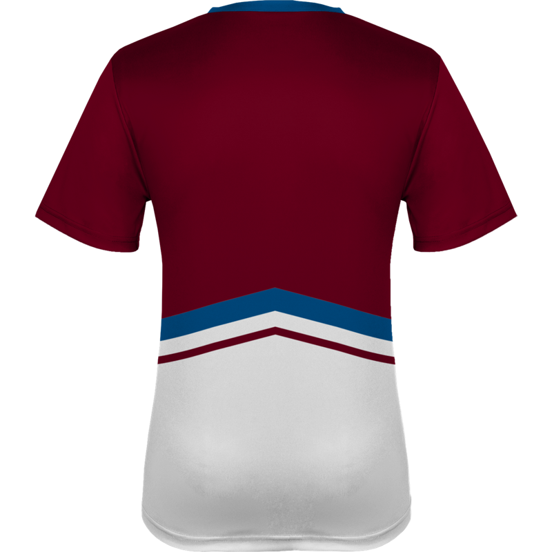 Women Black & White Colorblock Printed Tennis Wear Jersey